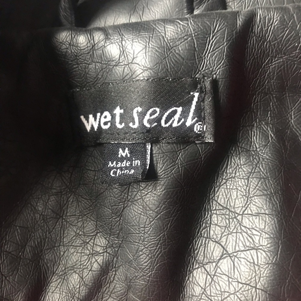 Black Faux Leather Jacket